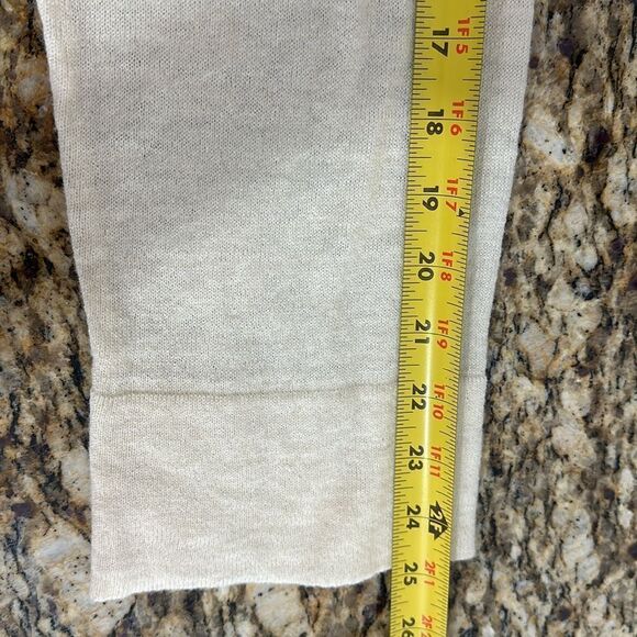 Barney’s New York Co-Op Pale Yellow Wool Cashmere Blend 1/2 Zip Sweater Size M - Picture 10 of 11